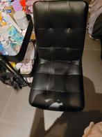 6x zwart leren tafelstoel GRATIS, Ophalen