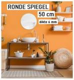 Spiegel - 50 cm - 6 mm dik - kwaliteit, Ophalen, Zo goed als nieuw, Rond