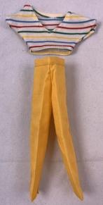 Pantalon et chemise Sindy Pedigree Fantasia 43063 Jaune 1985, Envoi, Comme neuf, Fashion Doll