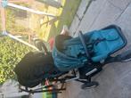 thule sleek duo (2 zitjes + draagmand + meerijplankje), Kinderen en Baby's, Buggy's, Ophalen, Gebruikt, Voetenzak