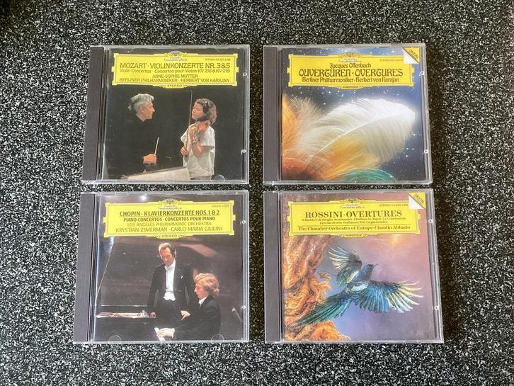 Klassieke cd’s x4, Mozart, Offenbach, Rossini, Chopin., CD & DVD, CD | Classique, Comme neuf, Enlèvement ou Envoi