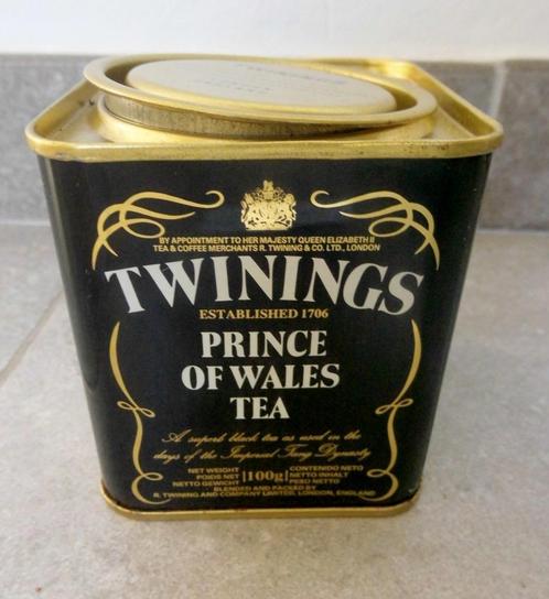 Oude metalen dozen "Twinnings" Prince of Wales thee, Verzamelen, Blikken, Zo goed als nieuw, Thee, Overige merken, Ophalen of Verzenden