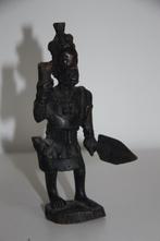 Afrikaanse ebbenhouten beeld krijger, Verzamelen, Beelden en Beeldjes, Ophalen of Verzenden, Gebruikt, Mens