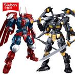 4x Sluban Mecha robots, bouwstenen net als Lego., Ophalen of Verzenden, Zo goed als nieuw, Lego