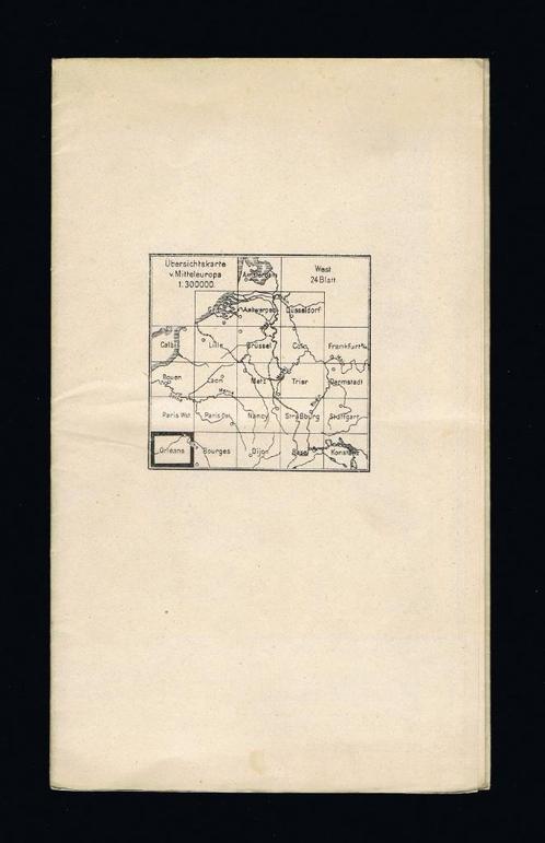Duitse stafkaarten Frankrijk, Orléans en Bourges (1915), Verzamelen, Militaria | Algemeen, Ophalen of Verzenden