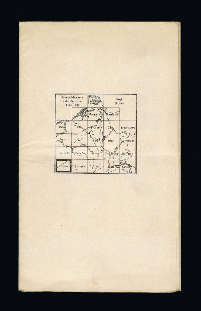 Duitse stafkaarten Frankrijk, Orléans en Bourges (1915), Verzamelen, Militaria | Algemeen, Ophalen of Verzenden