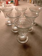 6 verres de coupes glacées, Verre ou Verres, Enlèvement ou Envoi, Comme neuf, Verre