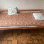 1 persoonbed met matras als nieuw donsdeken en overtrek, Huis en Inrichting, Slaapkamer | Bedden, Ophalen, 100 cm, Eenpersoons