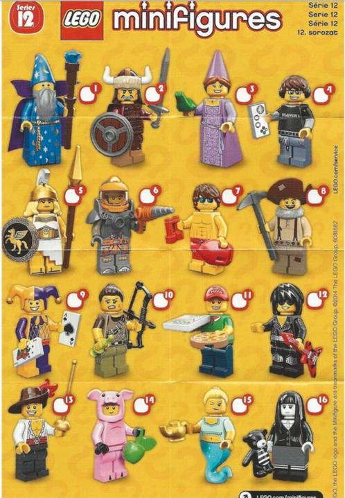 Lego 71007 serie 12 Genie,dino hunter,spaceman, Kinderen en Baby's, Speelgoed | Duplo en Lego, Zo goed als nieuw, Lego, Complete set
