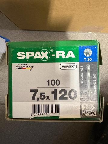 spax kozijn schroeven wirox 7.5 x 120 mm, Neuf, Enlèvement ou Envoi, 100 à 250 mm, Vis