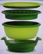 Neuf: Tupperware MicroGourmet 101 cuiseur vapeur micro-ondes, Vert, Autres types, Enlèvement ou Envoi, Neuf