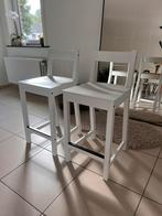 Barkrukken met rugleuning, wit, 62 cm totaalprijs: €35, Ophalen, Zo goed als nieuw