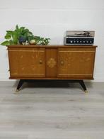 Vintage midcentury platenspeler leubel | lowboard | dressoir, Ophalen, Zo goed als nieuw