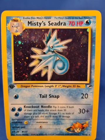 Misty's Seadra 9/132 - Gym Heroes (1st edition) beschikbaar voor biedingen