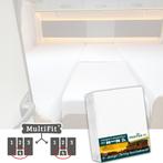 Jersey hoeslakenset - 4 delig met midden matras - Wit