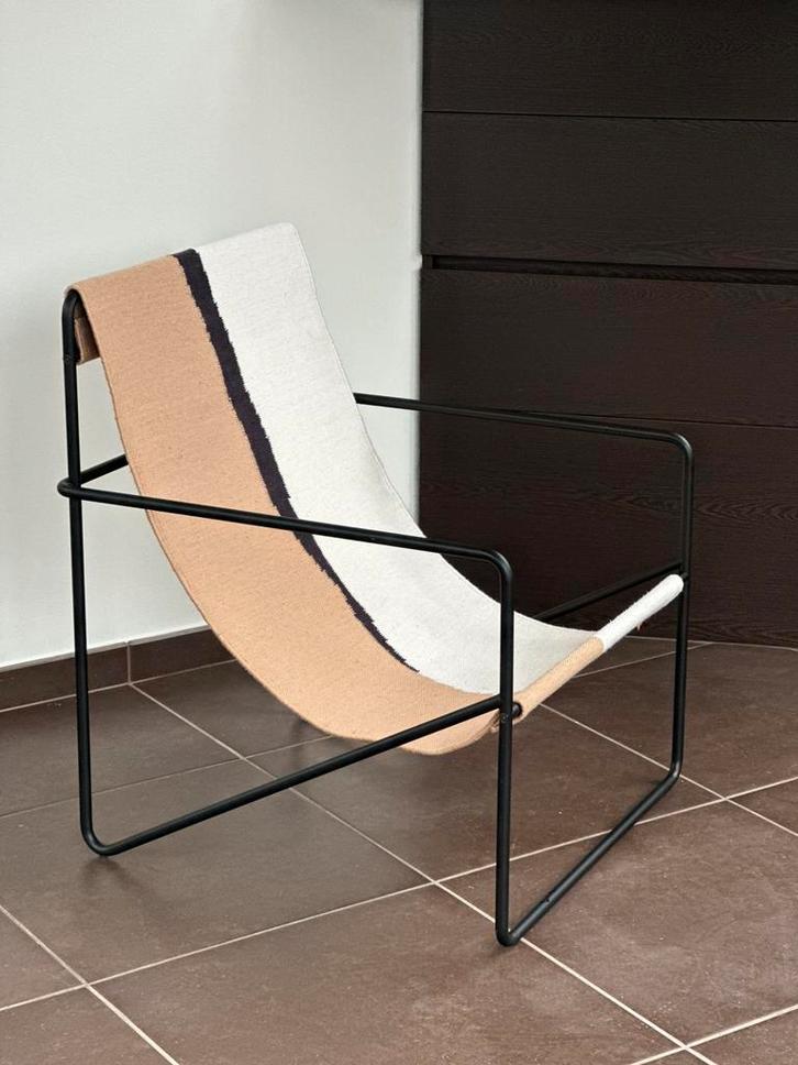 Ferm Living Desert Lounge Chair – Classic (Soil) – Nieuw, Huis en Inrichting, Fauteuils, Stof, Ophalen