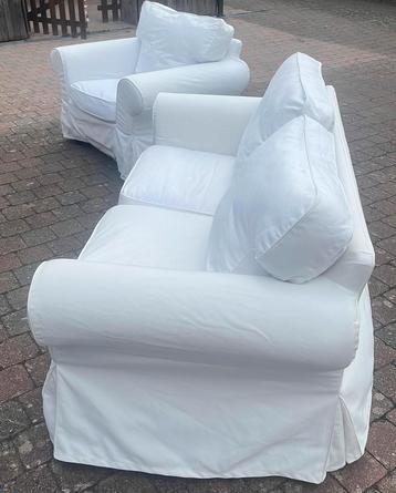 Ensemble canapé 2 places et fauteuil IKEA EKTORP beschikbaar voor biedingen