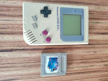 Nintendo GameBoy fat + Tetris, Enlèvement ou Envoi, Utilisé, Game Boy Classic, Avec jeux