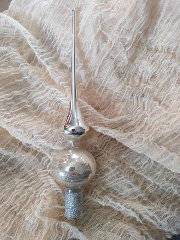 Vintage kerstboompiek zilver beschikbaar voor biedingen