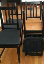 4 chaises en bois  Ikea avec coussin., Bois, Enlèvement, Utilisé