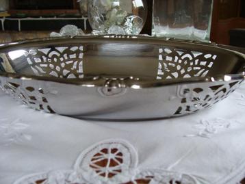 corbeille à pain, poinçonnée Inoxbeck 18/8 Italy, vintage beschikbaar voor biedingen