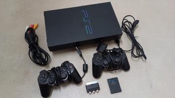 Playstation 2 + 2 controllers + memorycard + 35 games beschikbaar voor biedingen