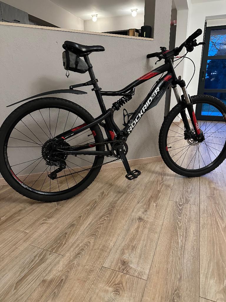MTB Rockrider ST 530 S Zwart/Rood, Vélos & Vélomoteurs, Autres marques, 65 cm ou plus, Enlèvement, Utilisé