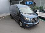 Ford Transit 2T Limited 350L L3H2 2.0TDCi 165pk A8 automaat, Auto's, Automaat, Stof, Gebruikt, Blauw