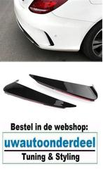 Canard Spoiler Wing Zwart Voor MB W205 C Klasse AMG Pack, Verzenden