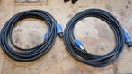 Câble haut-parleur 2 x 7,5 m, 1,5 mm² avec connecteur, Enlèvement ou Envoi, Comme neuf, 5 à 10 mètres, Câble de haut-parleur