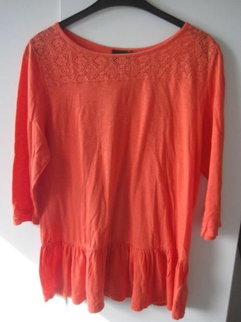 003 - 44/46 - oranje - longsleeve van BPC, Kleding | Dames, T-shirts, Maat 46/48 (XL) of groter, Oranje, Lange mouw, Ophalen of Verzenden
