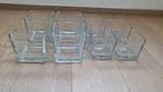 8 glazen potjes, Huis en Inrichting, Ophalen of Verzenden, Zo goed als nieuw, Glas