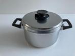 Silvinox kookpot Demeyere 18/10 Demeyere Belgium 19 cm doorm, Kookpan of Snelkookpan, Inox, Gebruikt, Keramische plaat