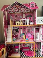 Maison Barbie en bois, Enlèvement ou Envoi, Comme neuf, Maison de poupées