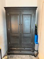 Vestiairekast zwart hout, Antiek en Kunst, Ophalen