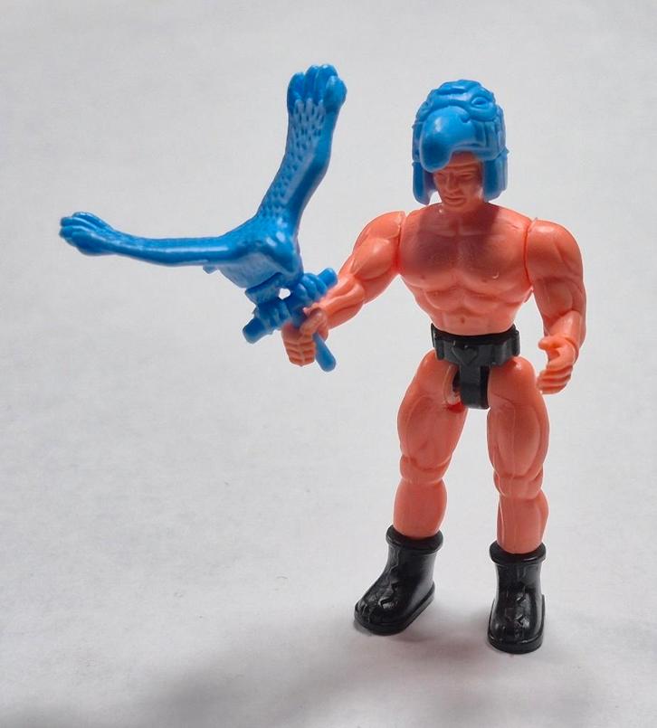 Krieger mit Tiermaske und Tier mit Adler EU 1987, Collections, Œufs à surprise, Comme neuf, Figurines, Enlèvement ou Envoi