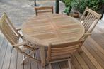 Tuinset in teak, Tuin en Terras, Ophalen, Gebruikt, Teakhout, Tuinset
