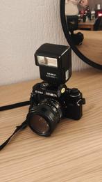 Minolta X-700 + Minolta 35-70 Macro + flitser + tas, Ophalen of Verzenden, Gebruikt, Spiegelreflex, Minolta