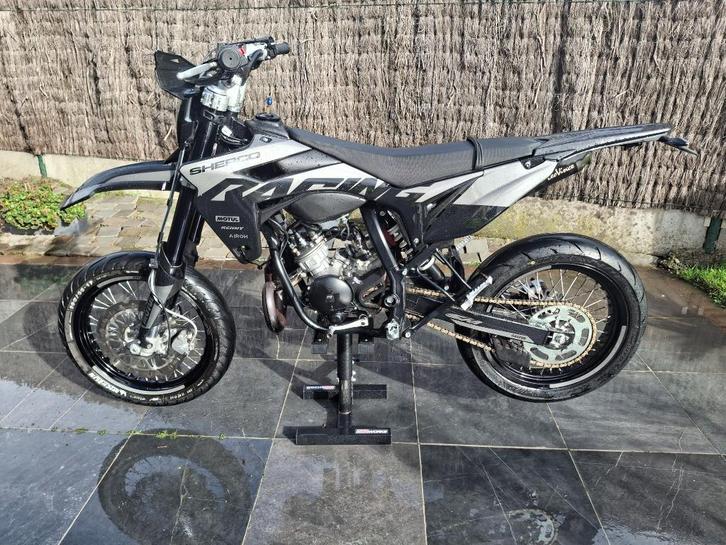 Sherco 50cc SM-RS blackmoon, Fietsen en Brommers, Brommers | Crossbrommers, Gebruikt, Overige merken, Ophalen