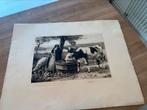 Julien DUPRE 19e-eeuwse antieke print, Ophalen
