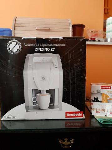 Machine à café ROMBOUTS ZINZINO Z7    blanche NEUVE, Enlèvement, Comme neuf