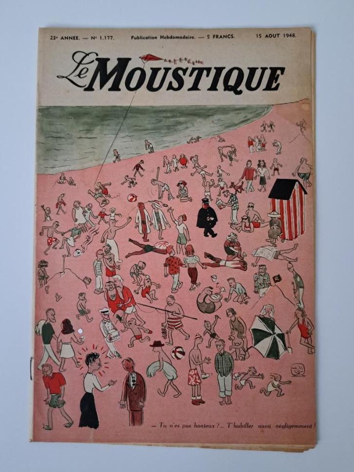 Revue Moustique du 15.08.1948, Boeken, Stripverhalen, Zo goed als nieuw, Eén stripboek, Ophalen of Verzenden