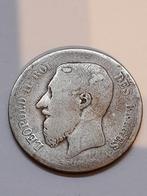 Leopold ll smalle baard  1 franc  1869 frans opschrift, Ophalen of Verzenden