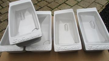 Set van 5 saladebarschalen beschikbaar voor biedingen