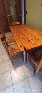 Keukentafel met 4 stoelen, Huis en Inrichting, Ophalen, Gebruikt