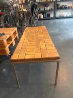 Salontafel met tegelblad –retro  – direct af te halen, Huis en Inrichting, Tafels | Salontafels, Ophalen of Verzenden, Gebruikt