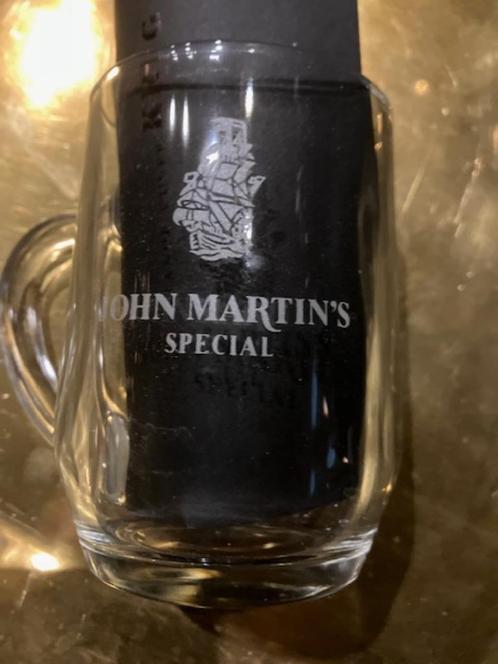 6 NIEUWE GLAZEN JOHN MARTINS STOUT 25 CL, Verzamelen, Glas en Drinkglazen, Nieuw, Bierglas, Ophalen of Verzenden