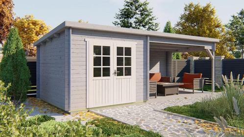 Blokhut - Tuinhuis Charlotta | 28 mm | vuren onbehandeld, Hobby en Vrije tijd, Overige Hobby en Vrije tijd, Nieuw, Verzenden