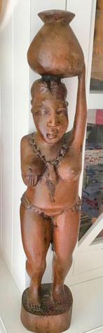 Sculpture en bois antique africaine statue en bois 45 cm, Antiquités & Art, Art | Sculptures & Bois, Enlèvement ou Envoi