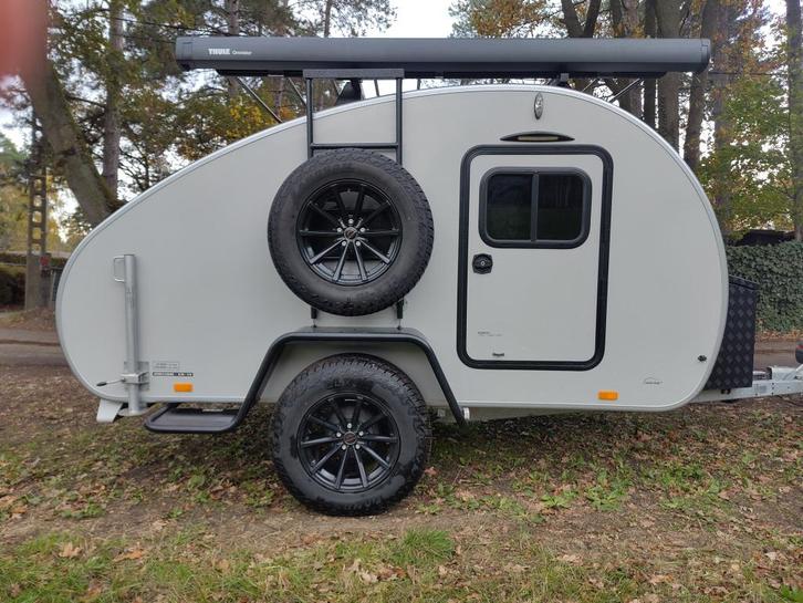 Teardrop Mini Caravan Off-grid kamperen Hero Ranger, Caravans en Kamperen, Caravans, Particulier, tot en met 3, 750 - 1000 kg